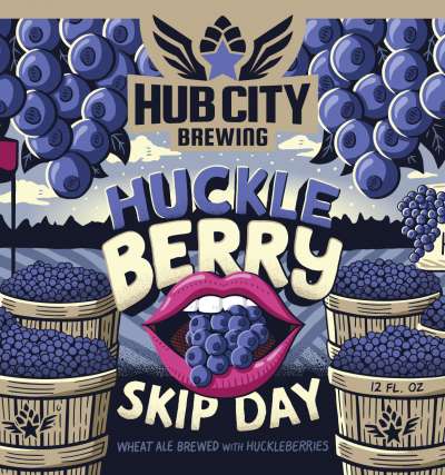 Huckleberry Skip Day label